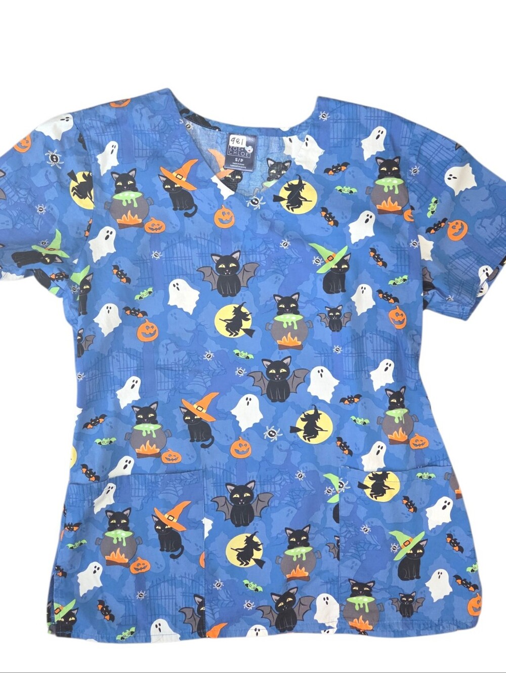 Halloween  Scrub Top